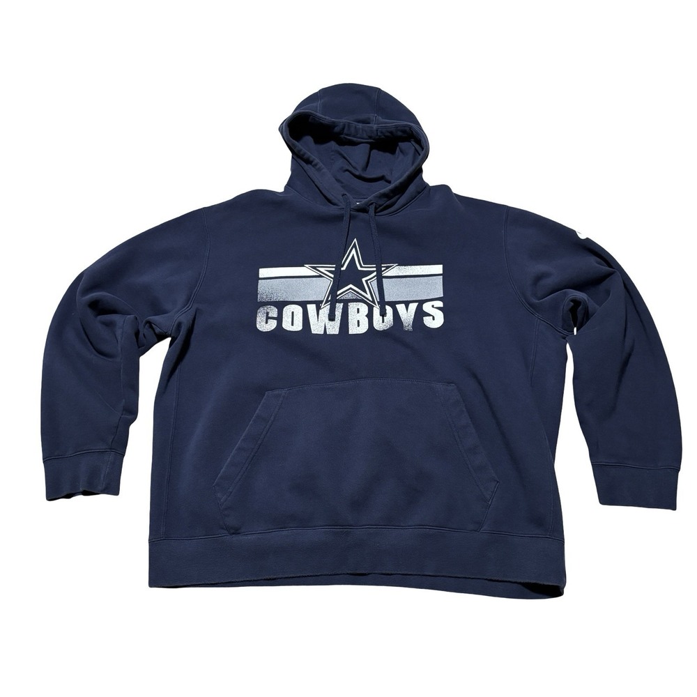 Nike Men's Dallas Cowboys Pullover Hoodie Blue Size XL 27 x 27
